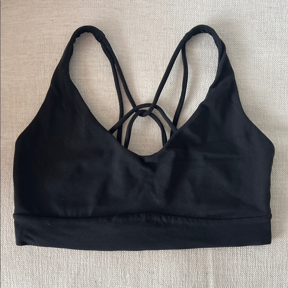Athleta Midnight Strappy Sports Bra